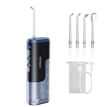 COSLUS TX40 Mini Water Flosser, 4 Modes, Cordless & Portable for Braces, Sensitive Teeth & Travel