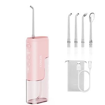 COSLUS TX40 Mini Water Flosser, 4 Modes, Cordless & Portable for Braces, Sensitive Teeth & Travel
