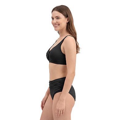 Charmo Women Twist Front High Waist Adjustable Bikini Set