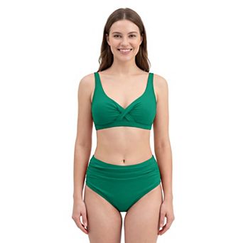 Charmo Women Twist Front High Waist Adjustable Bikini Set