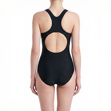 Charmo Women Colorblock Racerback Boyleg One Piece Swimsuit