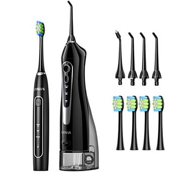 COSLUS C20 & C41: 2-in-1 Portable Water Flosser & Electric Toothbrush For teeth, braces, gums