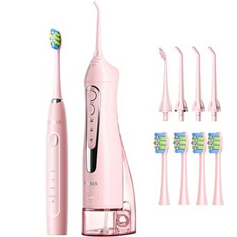 COSLUS C20 & C41: 2-in-1 Portable Water Flosser & Electric Toothbrush For teeth, braces, gums