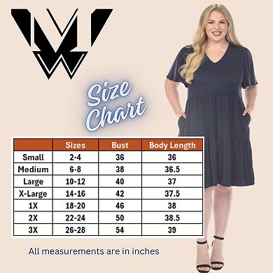 Women’s Short Sleeve Tiered A-Line Maternity Dress