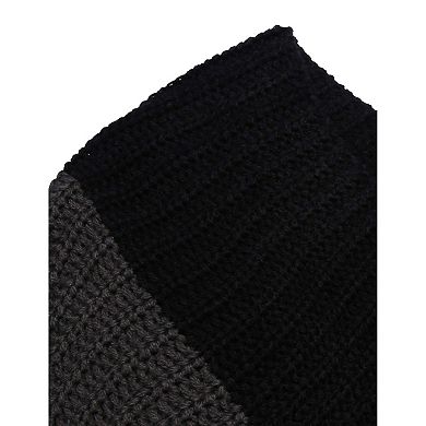 Zeagoo Women's Knitted Fringed Striped V-Neck Poncho Cape Shawl Wrap