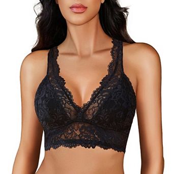Avidlove Wireless Bra Camisole Top for Women Racerback Everyday Lingerie Lace Bralettes Tops