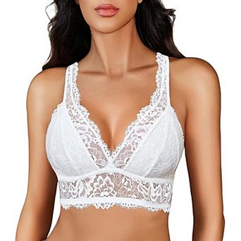 Avidlove Wireless Bra Camisole Top for Women Racerback Everyday Lingerie Lace Bralettes Tops