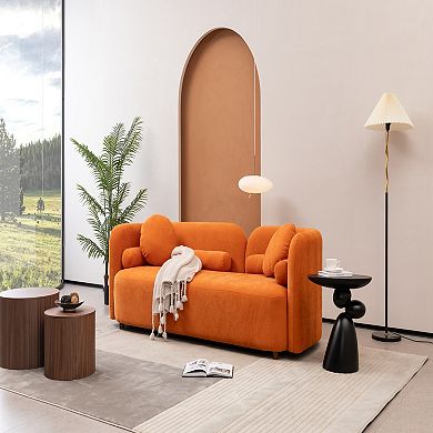 Fiberglass Side Table with Stone Inspired Shape for Living Room Decor