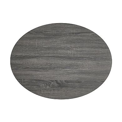 Rotating Coffee Table with Swivel Storage and Metal Frame for Living Room