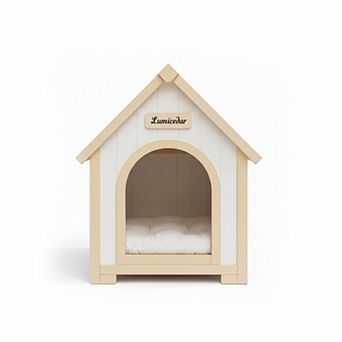 Indoor Cedar Wood Pet Shelter With Eva Cushion For Small Companion Animals