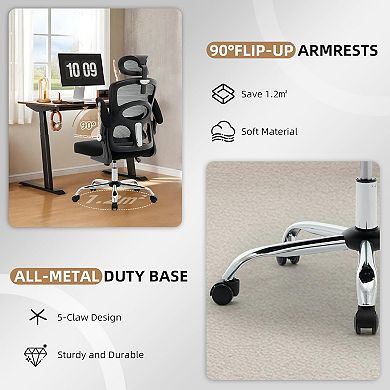 Office Chair Ergonomic Desk Chair with Mesh Back and Wheels
