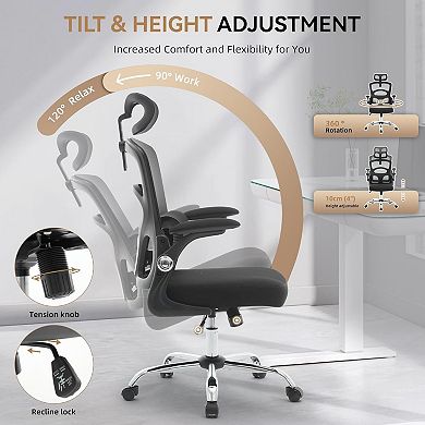 Office Chair Ergonomic Desk Chair with Mesh Back and Wheels
