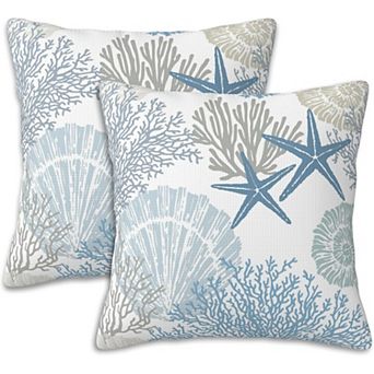 Watercolor Floral Butterfly Throw Pillow Covers Set of 2 Modern Farmhouse Decor