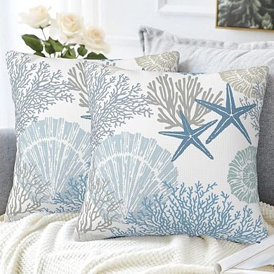 Watercolor Floral Butterfly Throw Pillow Covers Set, Abstract Decorative Cushion Cases