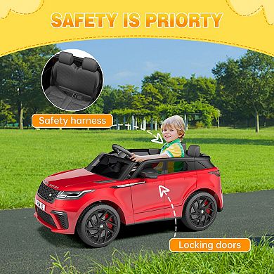 Children's electric car with rocking function, pull rod and remote control