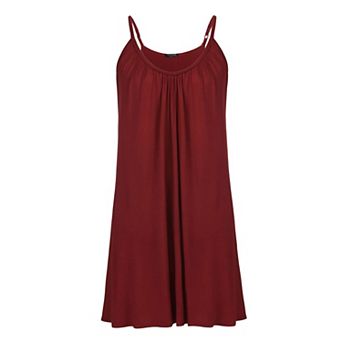 Zeagoo Women's Plus Size Sleeveless Nightgown Sleep Tank Chemise Sleepshirt Slip Night Dress