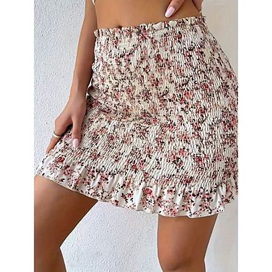 Women's High Waisted Mini Skirt Stretchy Bodycon Casual Skirts