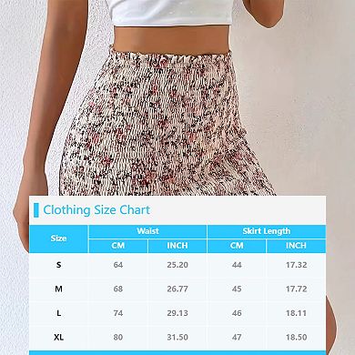 Women's High Waisted Mini Skirt Stretchy Bodycon Casual Skirts