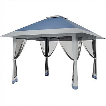13x13ft Pop-Up Canopy, Mosquito Net & Sidewalls, Waterproof UV