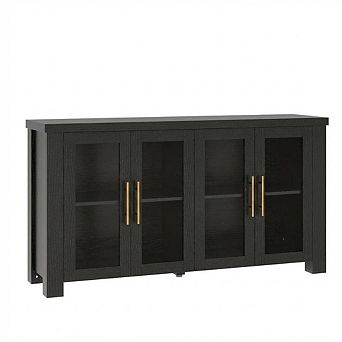 Sideboard Buffet Cabinet Storage Credenza with Glass Doors for Dining Room Kitchen Living Room