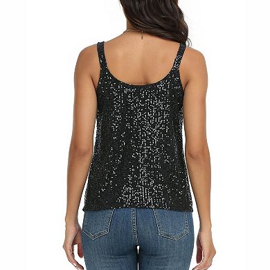 Women's Sequin Swing Cami Tank Top