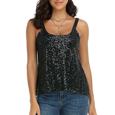 Women's Sequin Swing Cami Tank Top