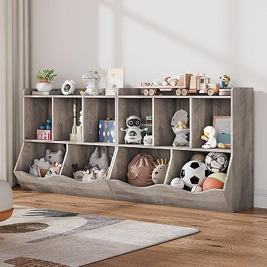 Kids Toy Storage Organizer, 5-Section Bookshelf Cubby