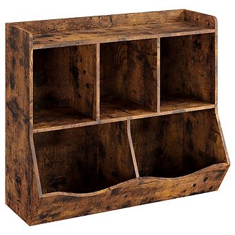 Kids Toy Storage Organizer, 5-Section Bookshelf Cubby