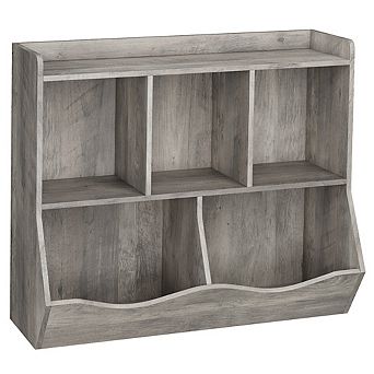 Kids Toy Storage Organizer, 5-Section Bookshelf Cubby