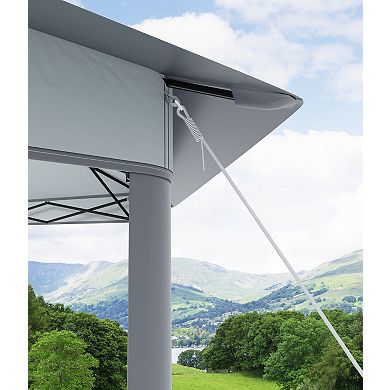 Hexagonal Pop-Up Gazebo, Double Vented Roof, Outdoor Canopy Tent with Carry Bag
