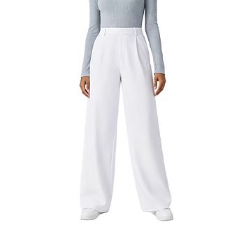 Womens High Waist Straight Leg Pants Casual Pants Trousers with Pockets