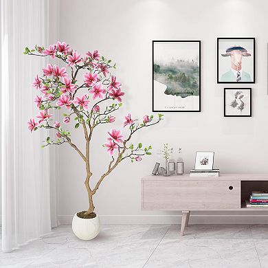 Realistic Artificial Magnolia Tree in Pot, For Home, Living Room, Bedroom, Office
