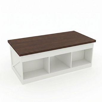 Lift Top Coffee Table with Hidden Storage Shelf Rising Table for Living Room