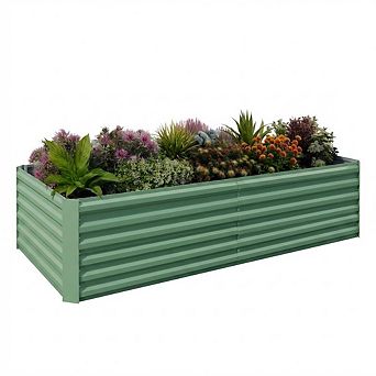 Galvanized Raised Garden Bed Outdoor,Rust-Resistant Raised Garden Beds for Gardening