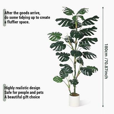 Artificial Monstera Deliciosa Plant, For Living Room, Office, Bedroom