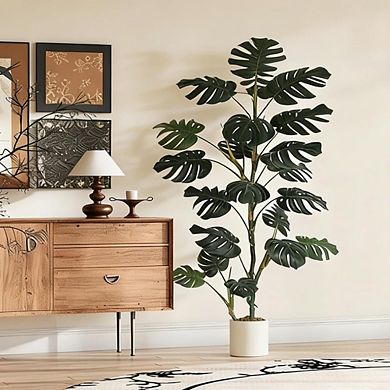 Artificial Monstera Deliciosa Plant, For Living Room, Office, Bedroom