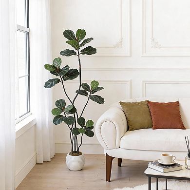 Faux Fiddle Leaf Fig Tree Artificial Plant