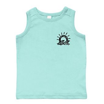 Sun and Waves Sketch - Toddler Graphic Tank