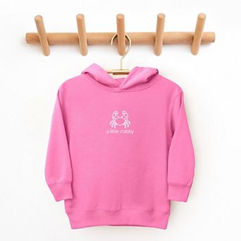 A Little Crabby Outline - Toddler Hoodie