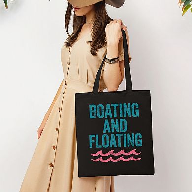 Boating And Floating Distressed - Canvas Tote