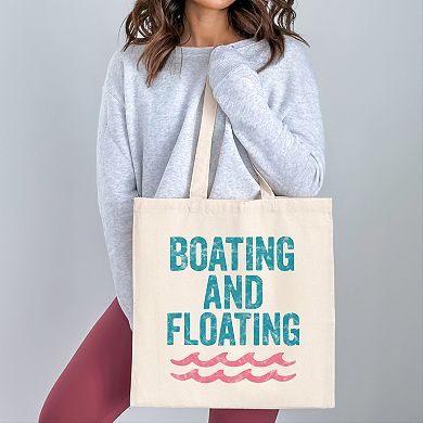 Boating And Floating Distressed - Canvas Tote