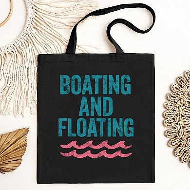 Boating And Floating Distressed - Canvas Tote