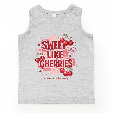 Sweet Like Cherries Summer Vibes - Youth Tank Top
