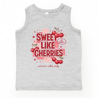 Sweet Like Cherries Summer Vibes - Toddler Graphic Tank