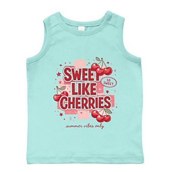 Sweet Like Cherries Summer Vibes - Toddler Graphic Tank