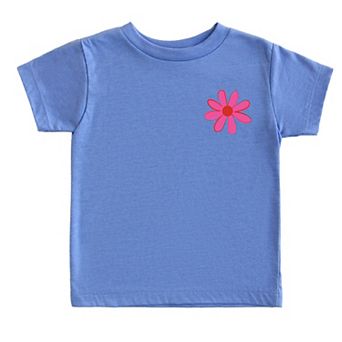 Happy Vibes Flower - Toddler Short Sleeve Graphic T-Shirt