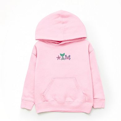 Embroidered Crab Starfish Tail - Youth Graphic Hoodie