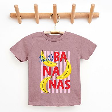 That's Bananas Stripes - Youth Short Sleeve Graphic T-Shirt
