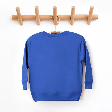 Patriotic Star Faux Patchwork Print - Toddler Graphic Sweatshirt