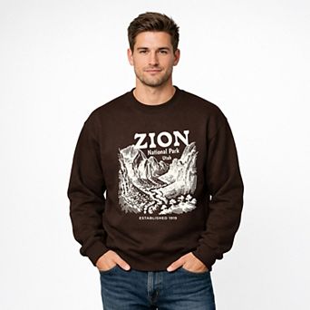 Zion National Park Established 1919 - Men's Graphic Sweatshirt